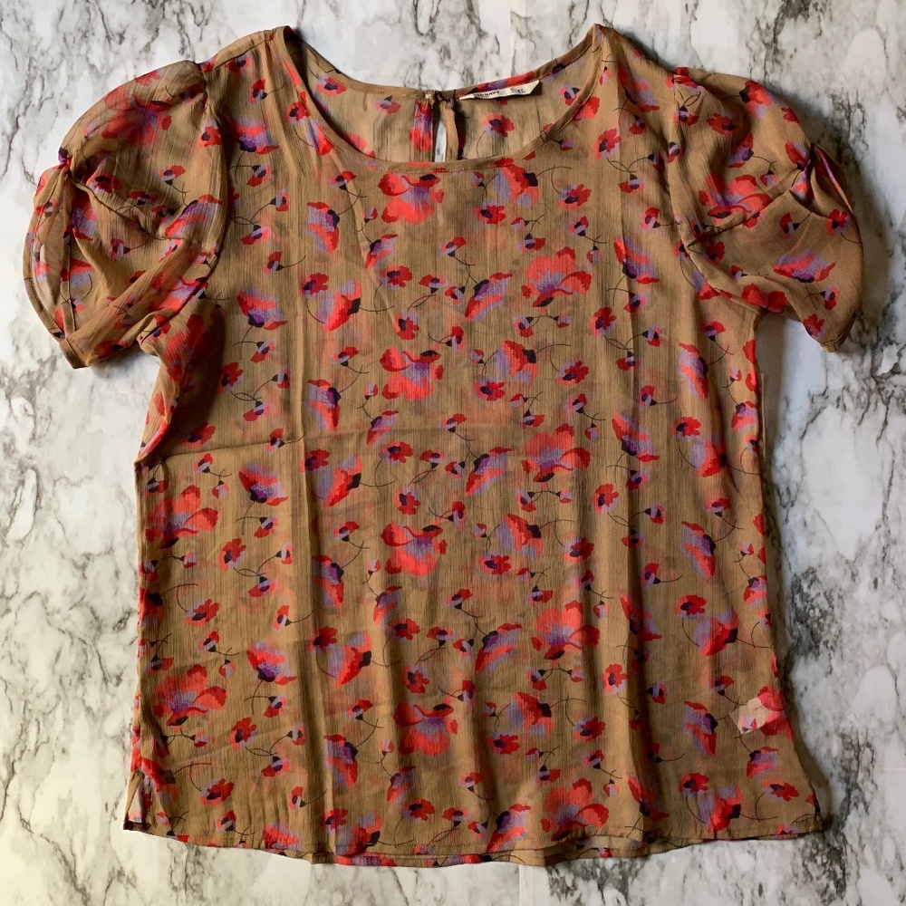 Old Navy | Sheer Floral Blouse